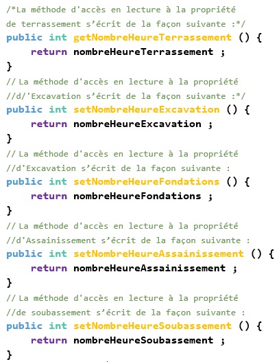 Exemple JavaBean calculer le NombreHeureDeTravail