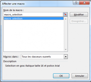 créer macro excel