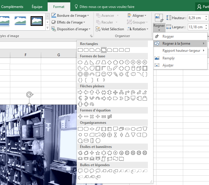 Microsoft Office : Rogner une image