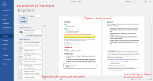 Comment imprimer un document Word