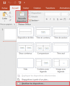 Créer des présentations à partir de modèles PowerPoint
