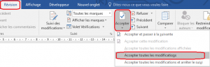 Le suivi des modifications dans le traitement de texte Word