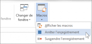arreter macro Word