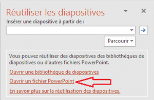 ouvrir diapositive