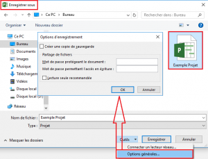 MS project limiter acces