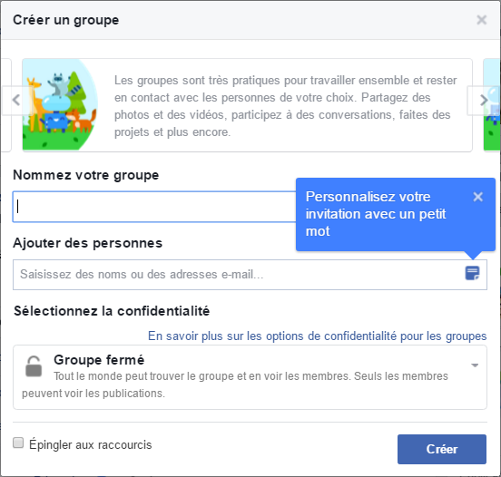 Comment créer un groupe sur Facebook?