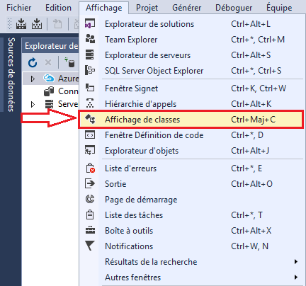 Visual Studio: L’affichage de classes