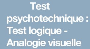 test analogie visuelle