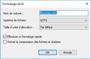Comment formater un disque sous Windows