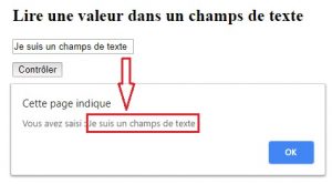 Récupérer la valeur d’un INPUT en JavaScript