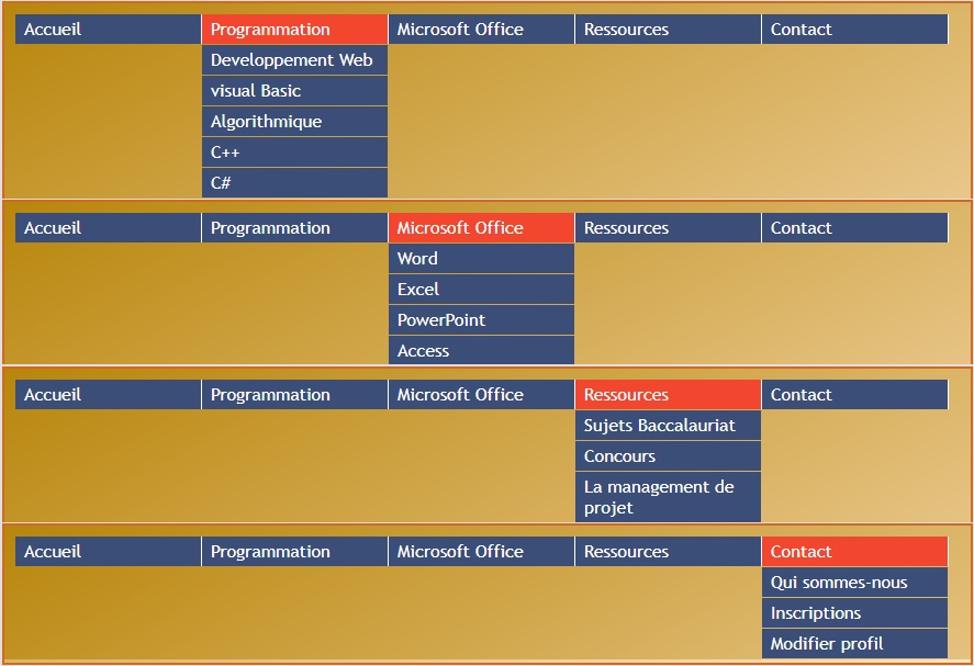 Examen En Html Et Css Apcpedagogie