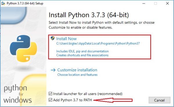 Installation de python sur Windows – apcpedagogie