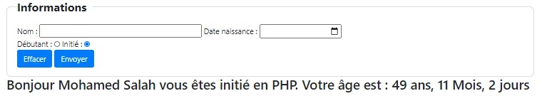 Récupération des données du formulaire en PHP