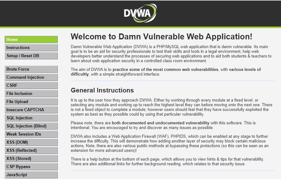 Installer et configurer DVWA