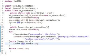 Connecter une JSP avec MySQL