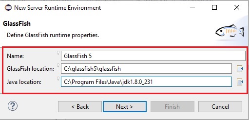 Intégration de GlassFish dans Eclipse