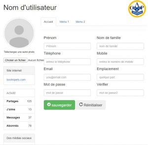 Les onglets en Bootstrap4