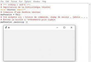 Interface graphique avec Tkinter Présentation
