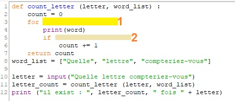 occurrence d une lettre dans une liste python apcpedagogie