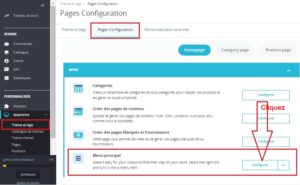 Comment modifier votre menu principal sur PrestaShop