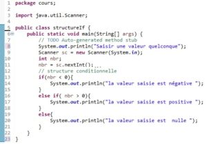 Les structures conditionnelles en Java