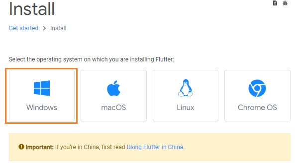 Comment installer Flutter sous Windows
