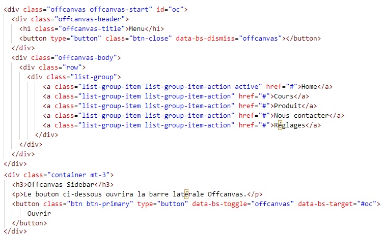 Comment créer un Offcanvas dans Bootstrap