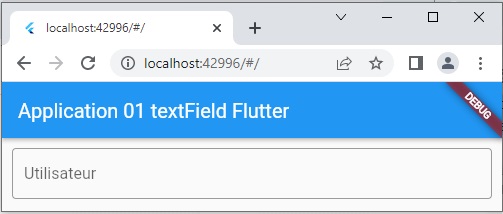 Le widget TextField dans Flutter