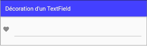InputDecoration pour TextField et TextFormField