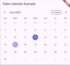 Le package table_calendar en Flutter