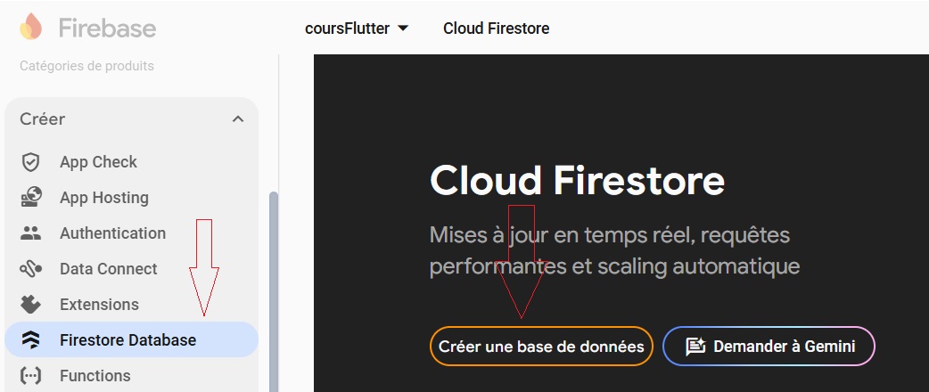 Comment créer sa base de données Firebase pour Flutter