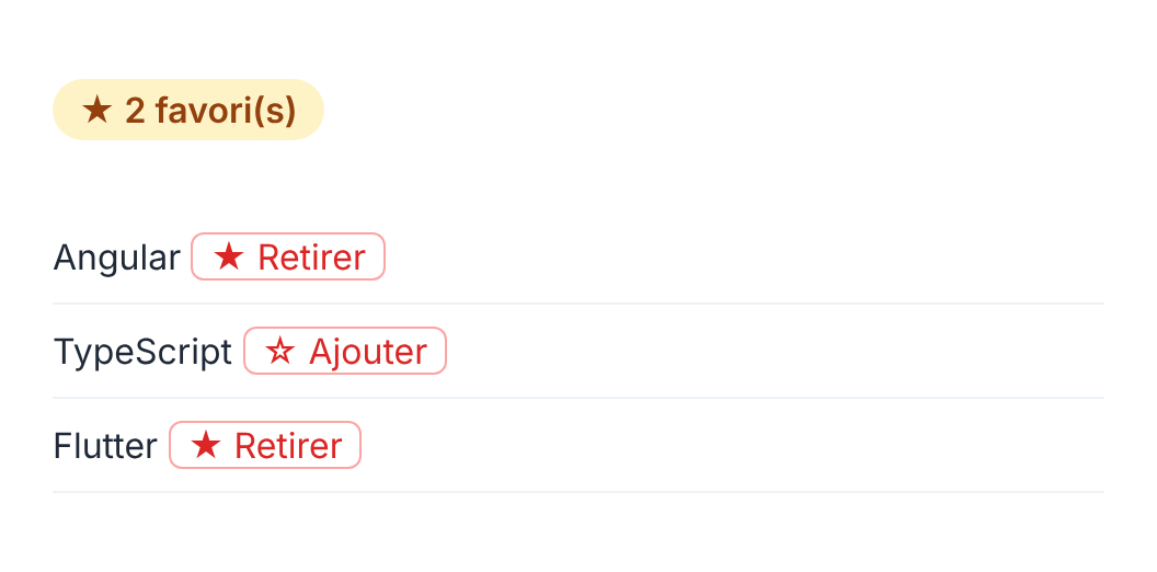 Résultat attendu de l'activité 4 : deux composants qui partagent un service